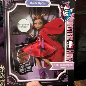 Monster High Little Dead Riding Wolf Doll - Red and Purple Outfit